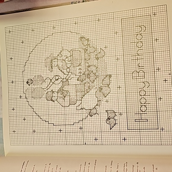 Vintage 1988 "Greetings In Cross-Stitch" Pattern Book - Picture 5 of 7